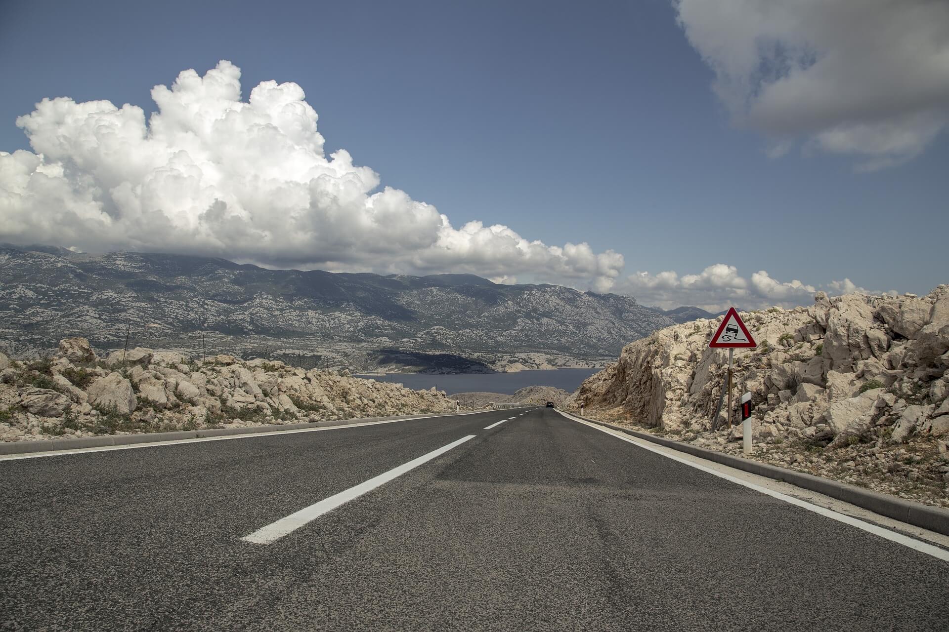 Island Pag Croatia Road